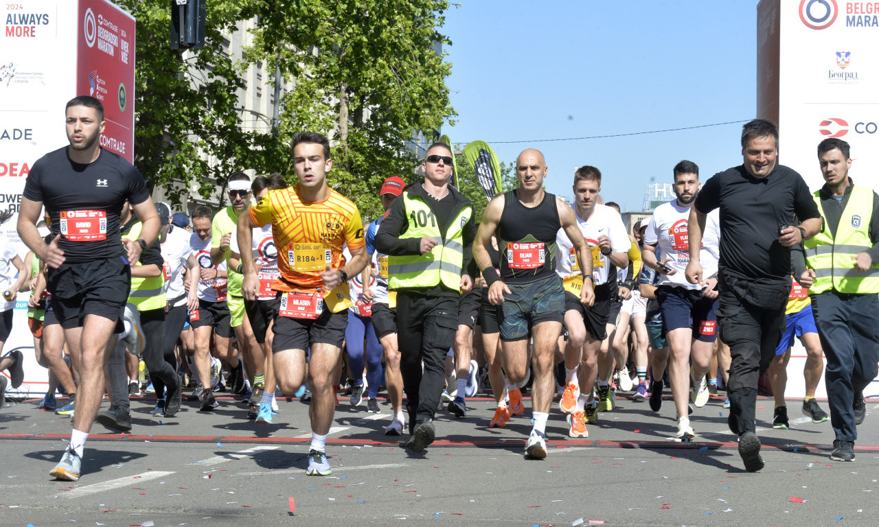 STARTOVAO 38. BEOGRADSKI MARATON Zatvoreno pola grada! Pogledajte detaljnu trasu i izmene u prevozu