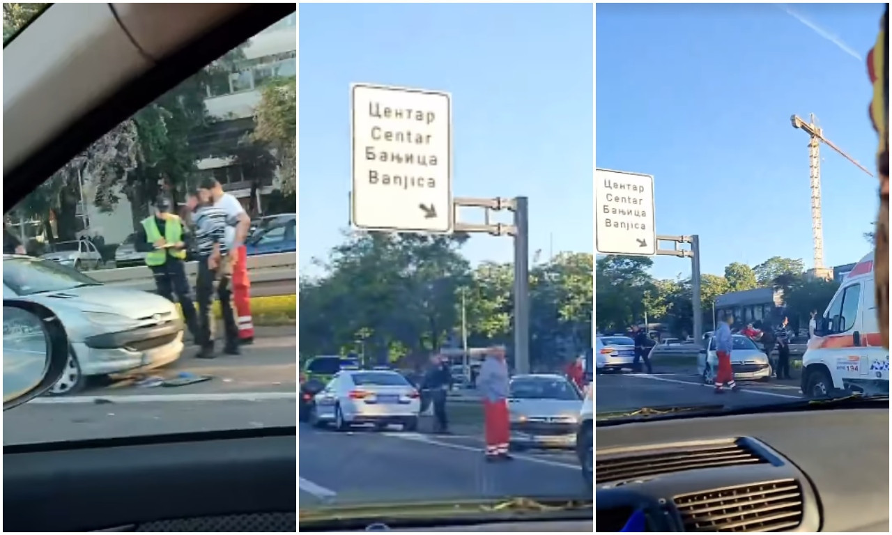 OGROMNE GUŽVE NA AUTOKOMANDI! "PEŽO" SMRSKAN u sudaru, delovi vozila rasuti svuda po putu (FOTO)