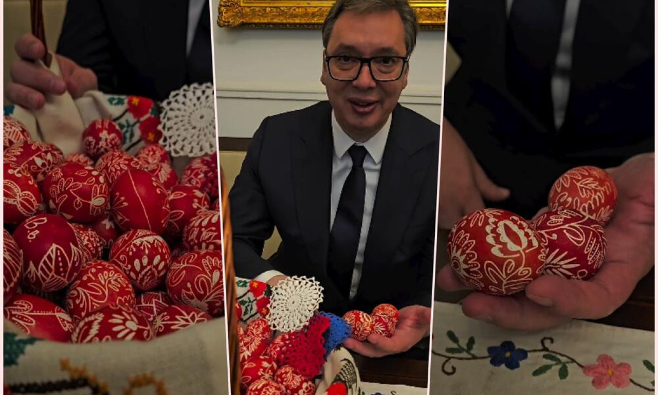 POSEBAN POKLON ZA VUČIĆA! Ovaj DAR je dobio od Srba sa KiM za VASKRS!
