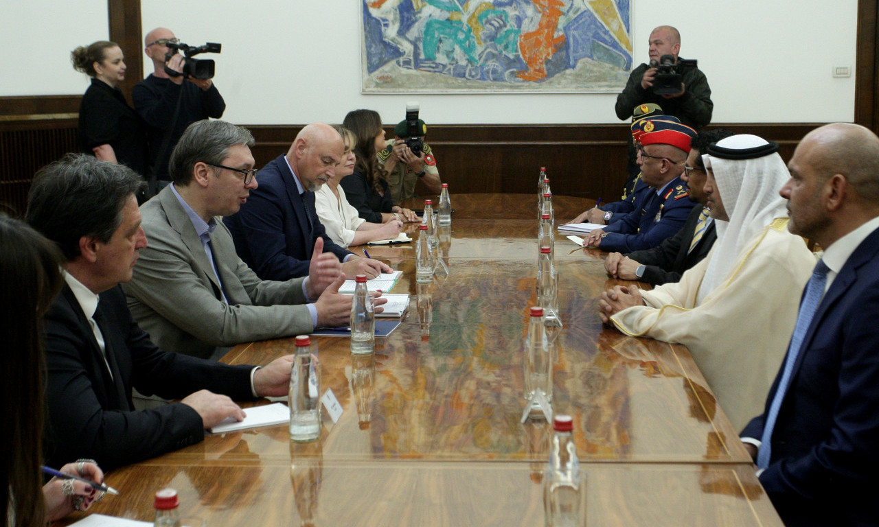 Vučić sa ministrom iz UAE o geopolitičkoj situaciji, vojnoj saradnji, stanju na KIM...