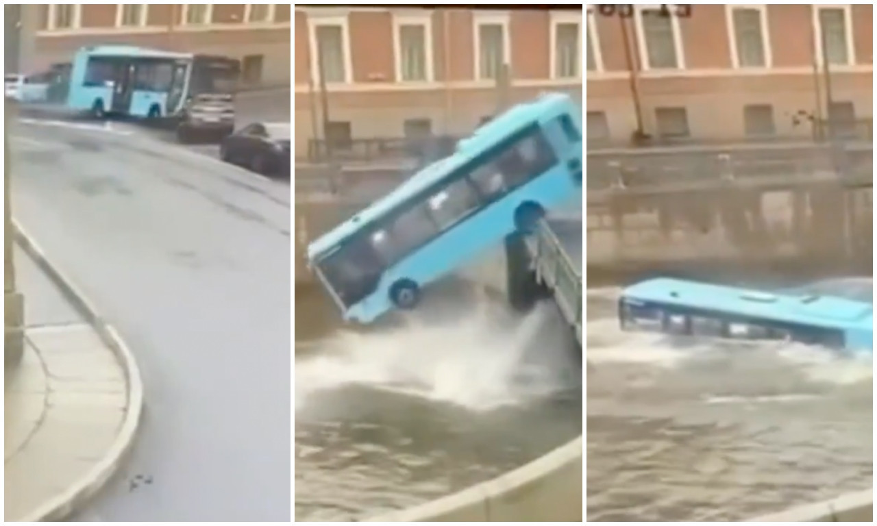 NEZAPAMĆENA NESREĆA U RUSIJI: Autobus pun PUTNIKA upao u reku, poginule 4 osobe (VIDEO)