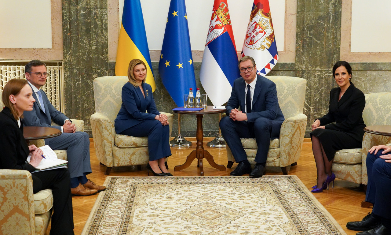 Vučić na sastanku sa Olenom ZELENSKOM! Prva dama UKRAJINE u poseti Srbiji (VIDEO)