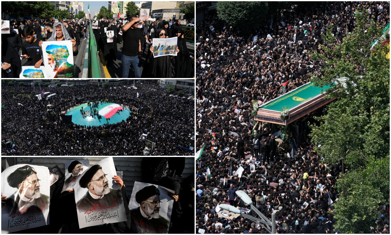 REKA LJUDI na ulicama TEHERANA! IRANCI U POVORCI oplakuju predsednika RAISIJA (FOTO)