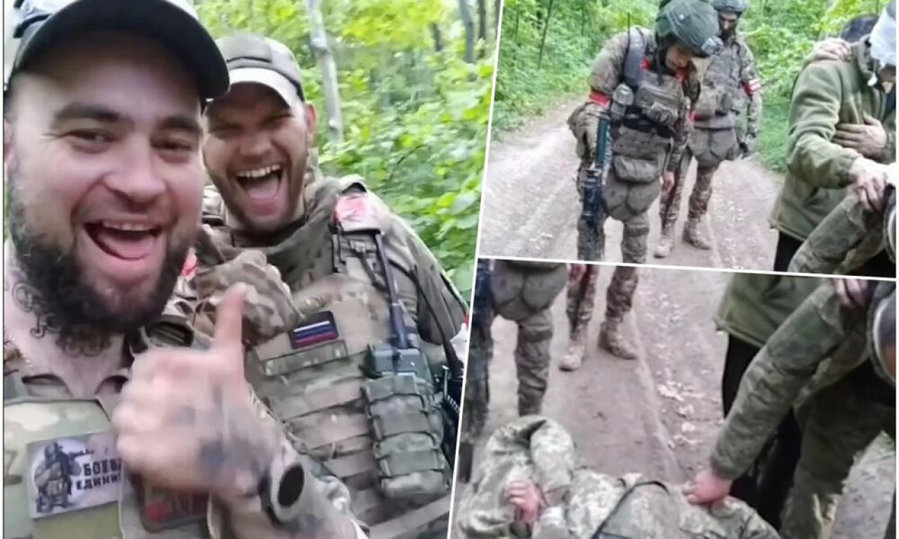 ŠOKANTNI PRIZORI RUSKIH SPECIJALACA! Ukrajinske ratne zarobljenike vode kroz šumu, šutiraju u glavu!