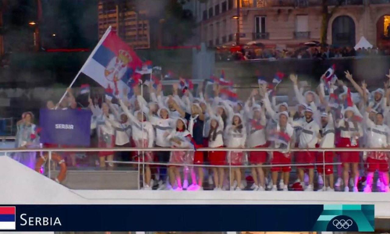 Srpskim sportistima poslata poruka podrške sa Kule Beograd za uspeh u Parizu!