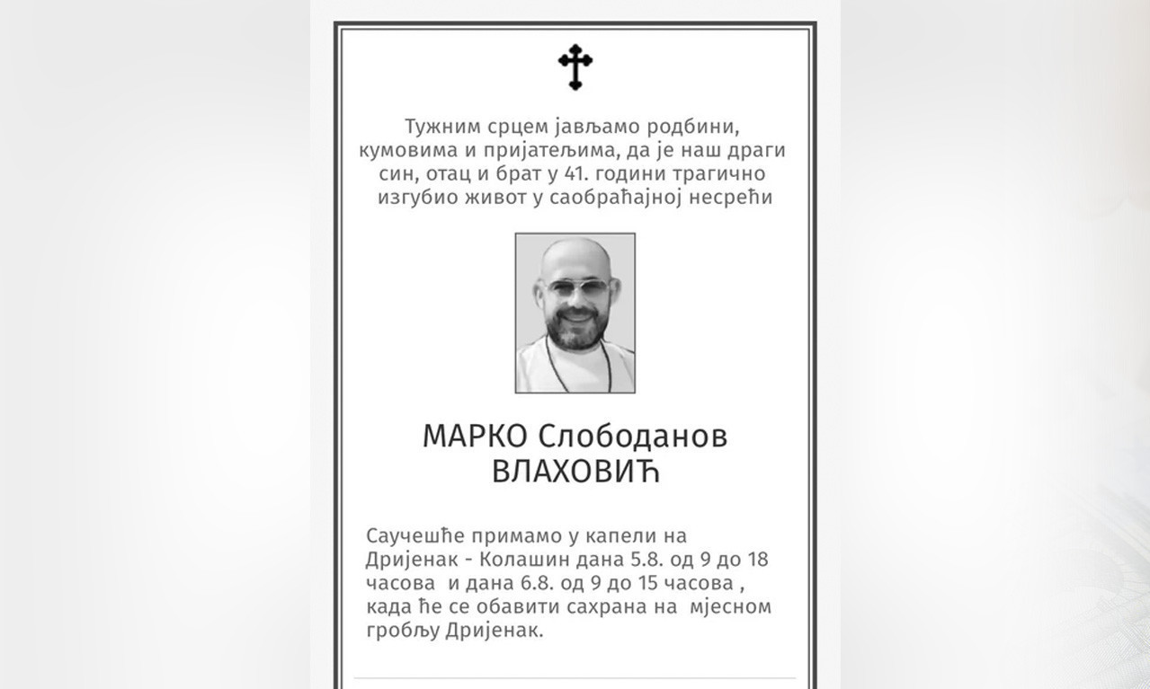 ISPALIO RAFAL PA POGINUO! OVO JE MARKO iz Kolašina koji je TEŠKO RANIO muškarca, a potom STRADAO u saobraćajnoj nesreći