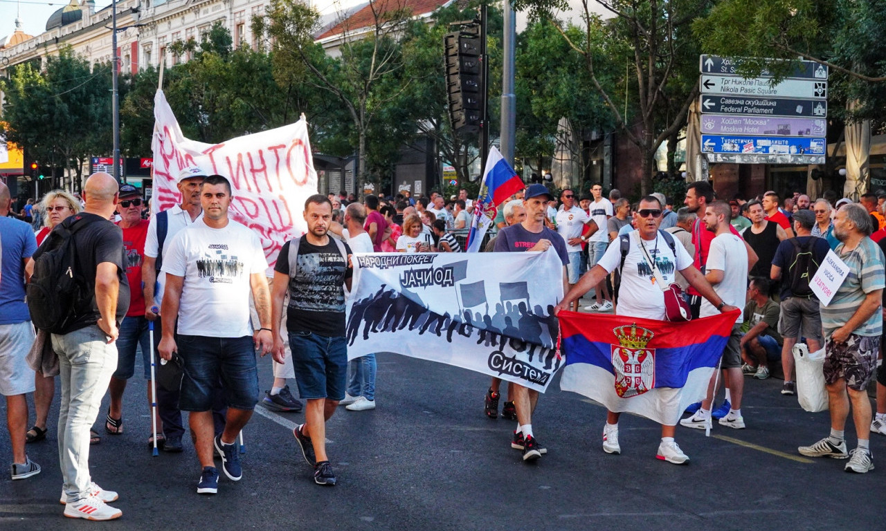 BLOKIRAN SAOBRAĆAJ NA TERAZIJAMA: Počeo skup protiv iskopavanja litijuma