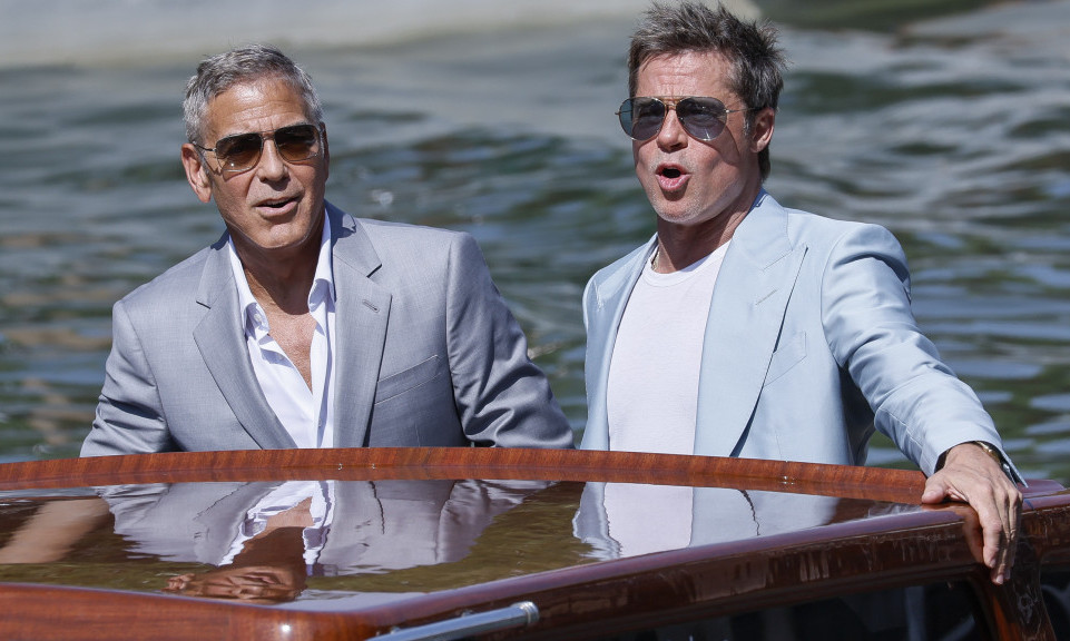 KLUNI I PIT stigli u VENECIJU! Glumci su na FILMSKOM FESTIVALU povodom svetske premijere filma "Vukovi" (FOTO)