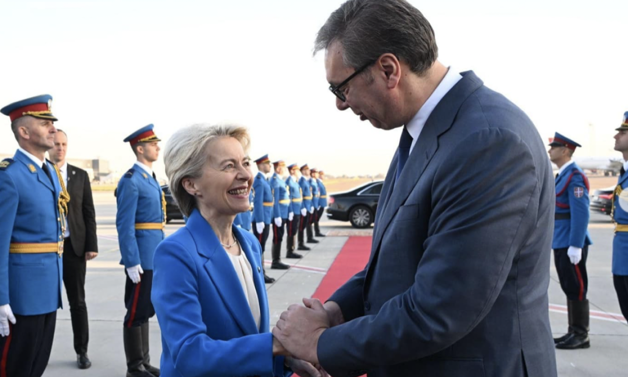 VUČIĆ I FON DER LAJEN OČI U OČI Ovo je tačna satnica posete