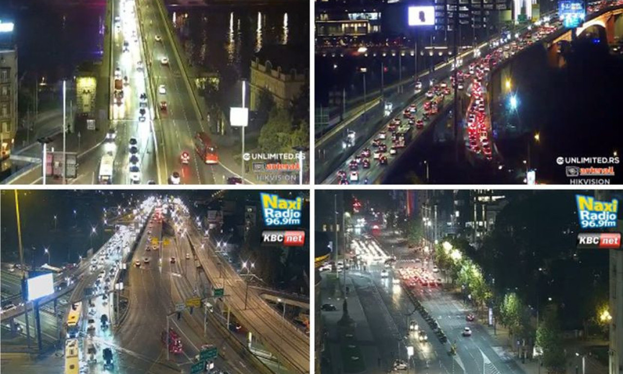 SAOBRAĆAJNI KOLAPS U BEOGRADU: Na mostu skoro sve stoji, na ulicama "zagužvalo"!