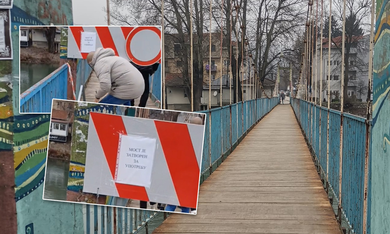 DA LI JE OVAJ NAROD NORMALAN? Strogo zabranjen prelazak preko mosta, a ljudi se igraju sa životom (VIDEO)