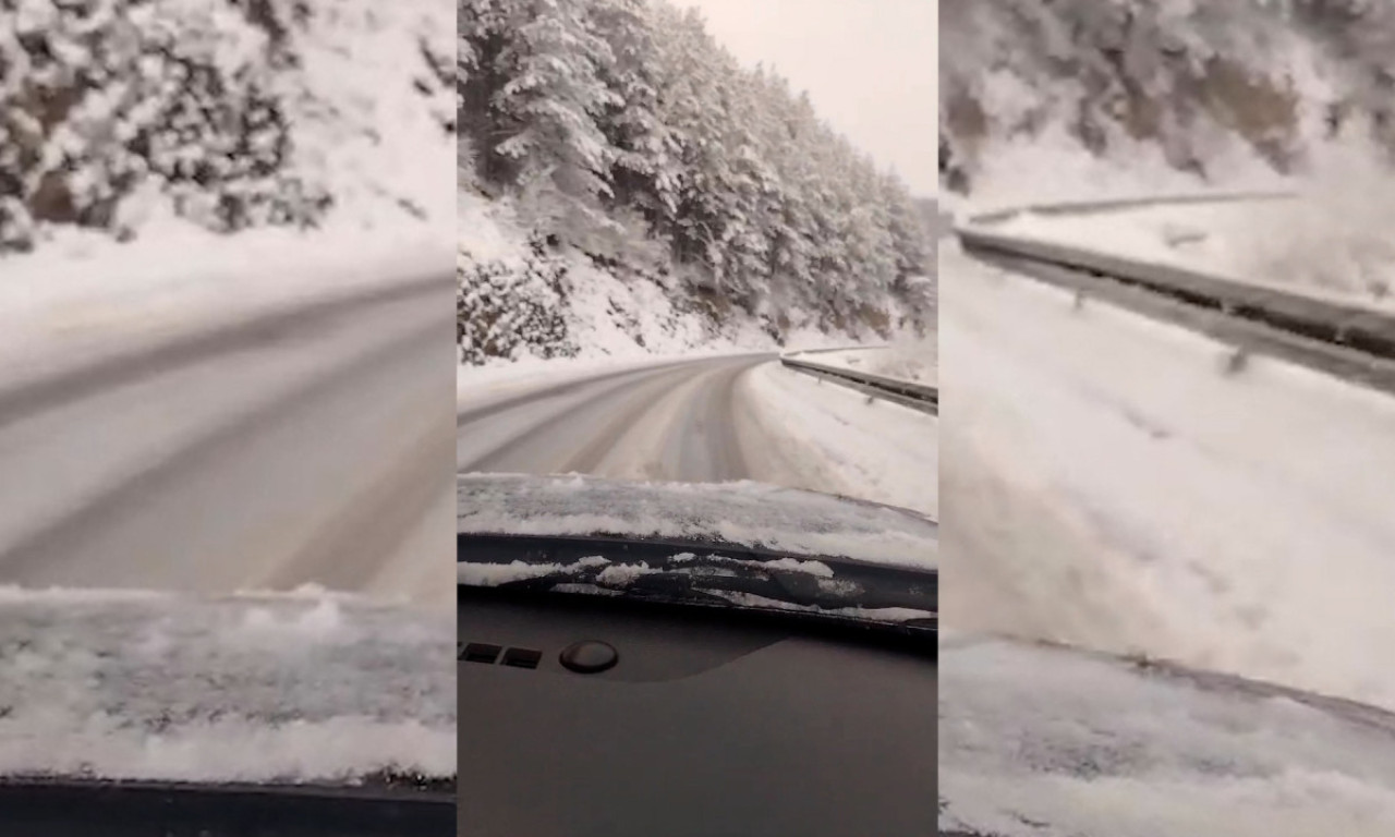 SNEŽNA MEĆAVA OKOVALA OVAJ DEO SRBIJE! Saobraćaj otežan, vozačima se savetuje veliki oprez (VIDEO+FOTO)