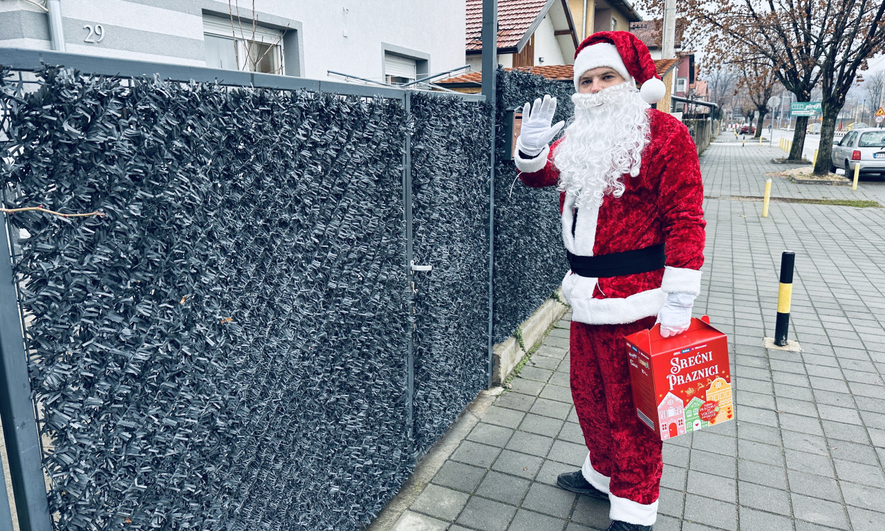 NAJHUMANIJI VATROGASAC DEDA MRAZ! Miloš deli paketiće sa ciljem da sakupi novac za lečenje bolesnog dečaka (VIDEO+FOTO)