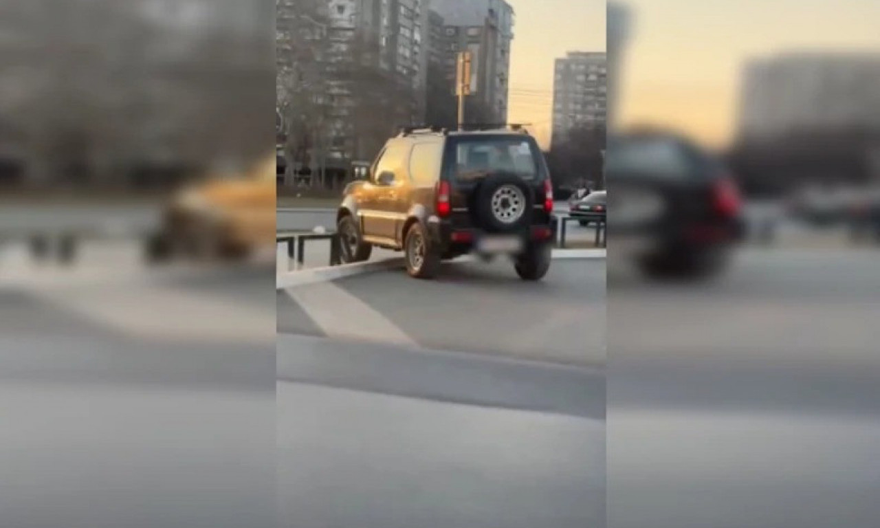 REŠIO DA SEBI SKRATI PUT! Nišlije nisu mogle da veruju šta ovaj bahati vozač radi (VIDEO)