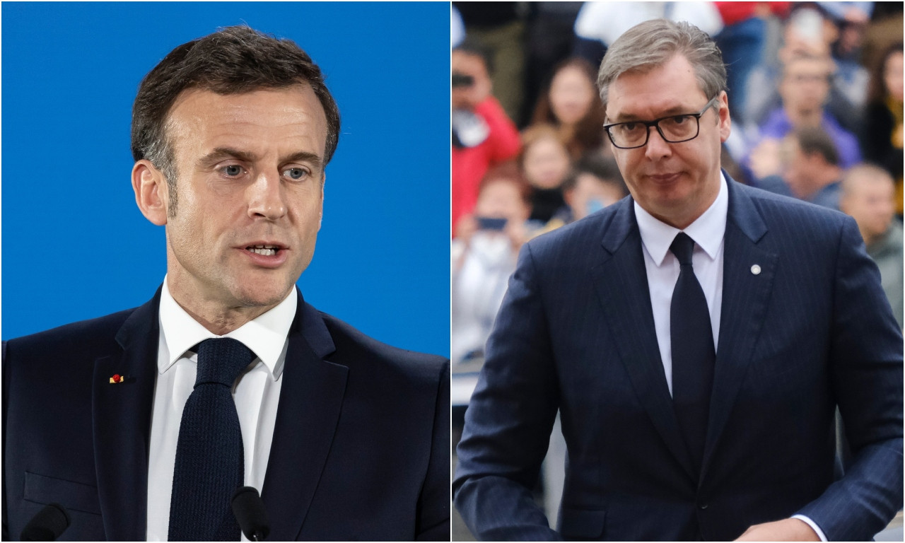 OGLASIO SE I MAKRON POSLE RAZGOVORA SA VUČIĆEM Želimo da Srbija napreduje na svom evropskom putu