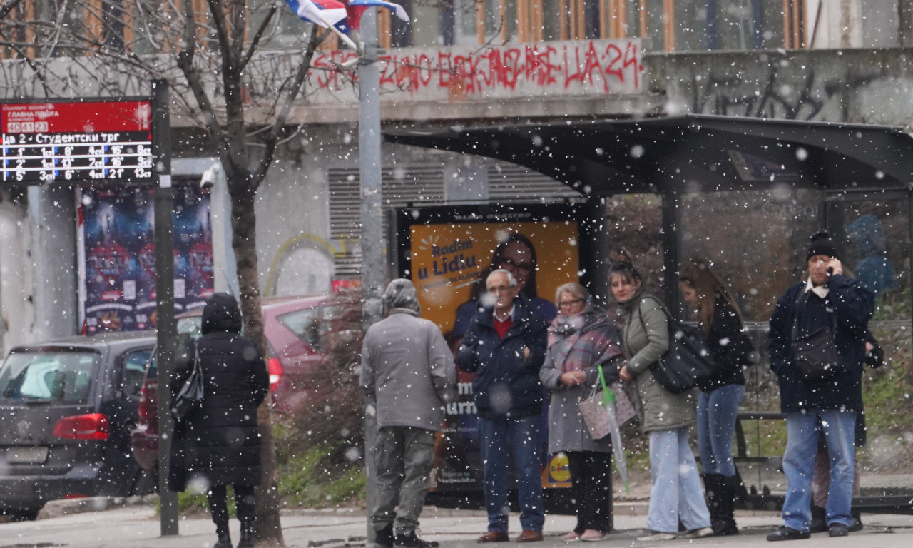 NA BADNJI DAN SNEG I LEDENA KIŠA, SAMO U JEDNOM DELU ZEMLJE OSETNO TOPLIJE Evo kolika nas temperatura očekuje
