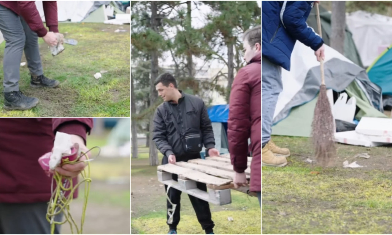 STUDENTI UZELI METLE U RUKE Pogledajte šta se upravo dešava u Pionirskom parku (VIDEO)
