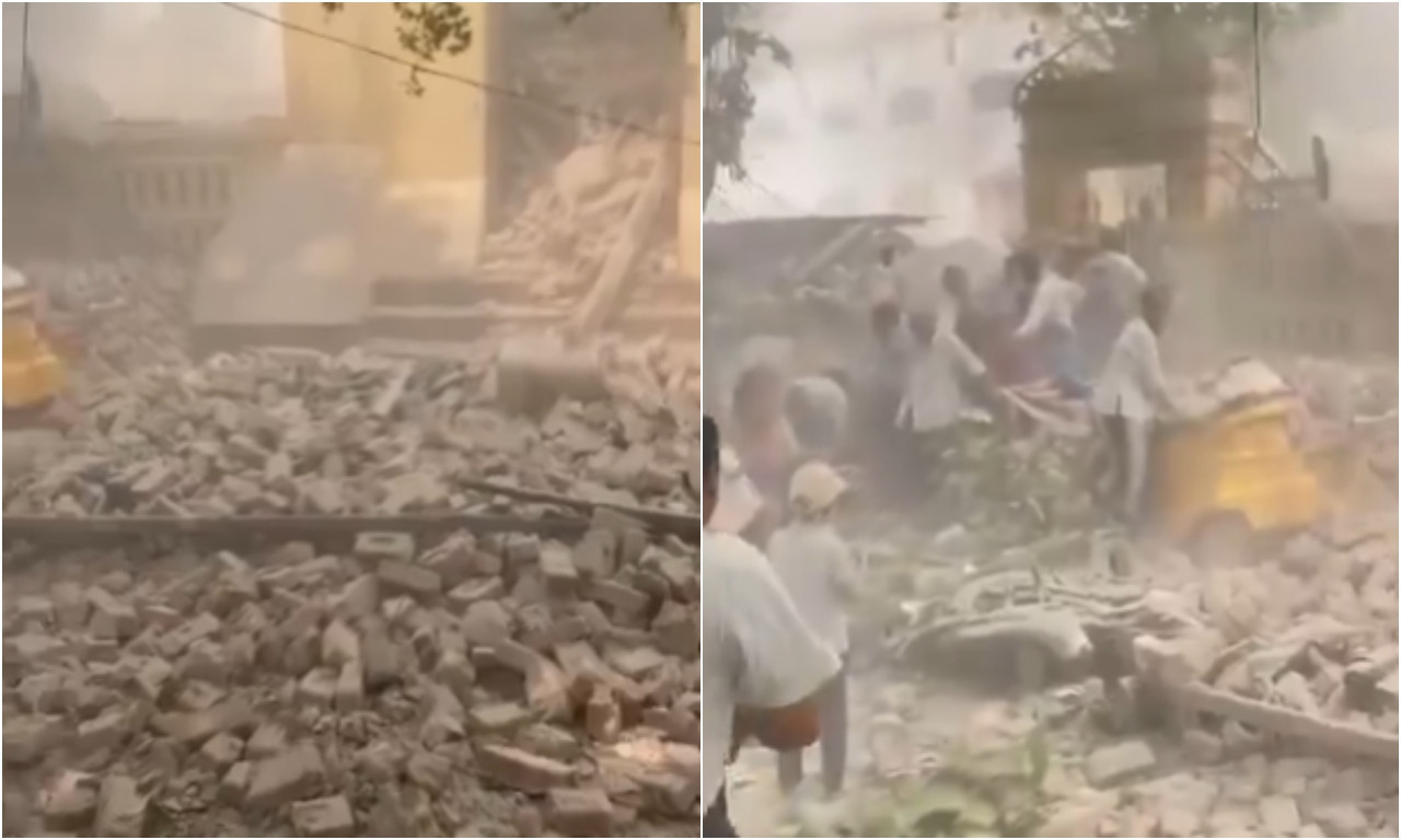 NAJMANJE 10 POGINULIH Zemljotres i džamiju sravnio sa zemljom (UZNEMIRUJUĆI VIDEO)