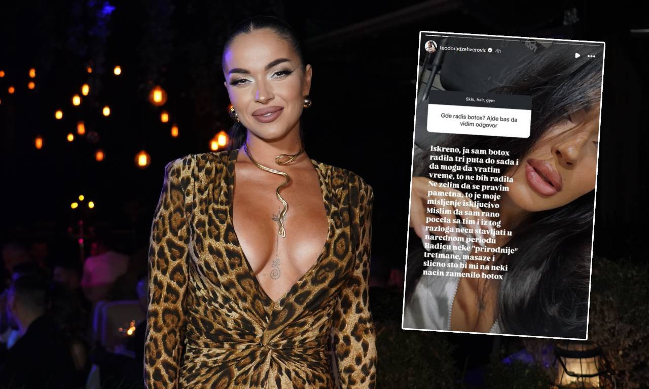 TEODORA DŽEHVEROVIĆ ISKRENO O ESTETSKIM KOREKCIJAMA Priznala da li je radila botoks