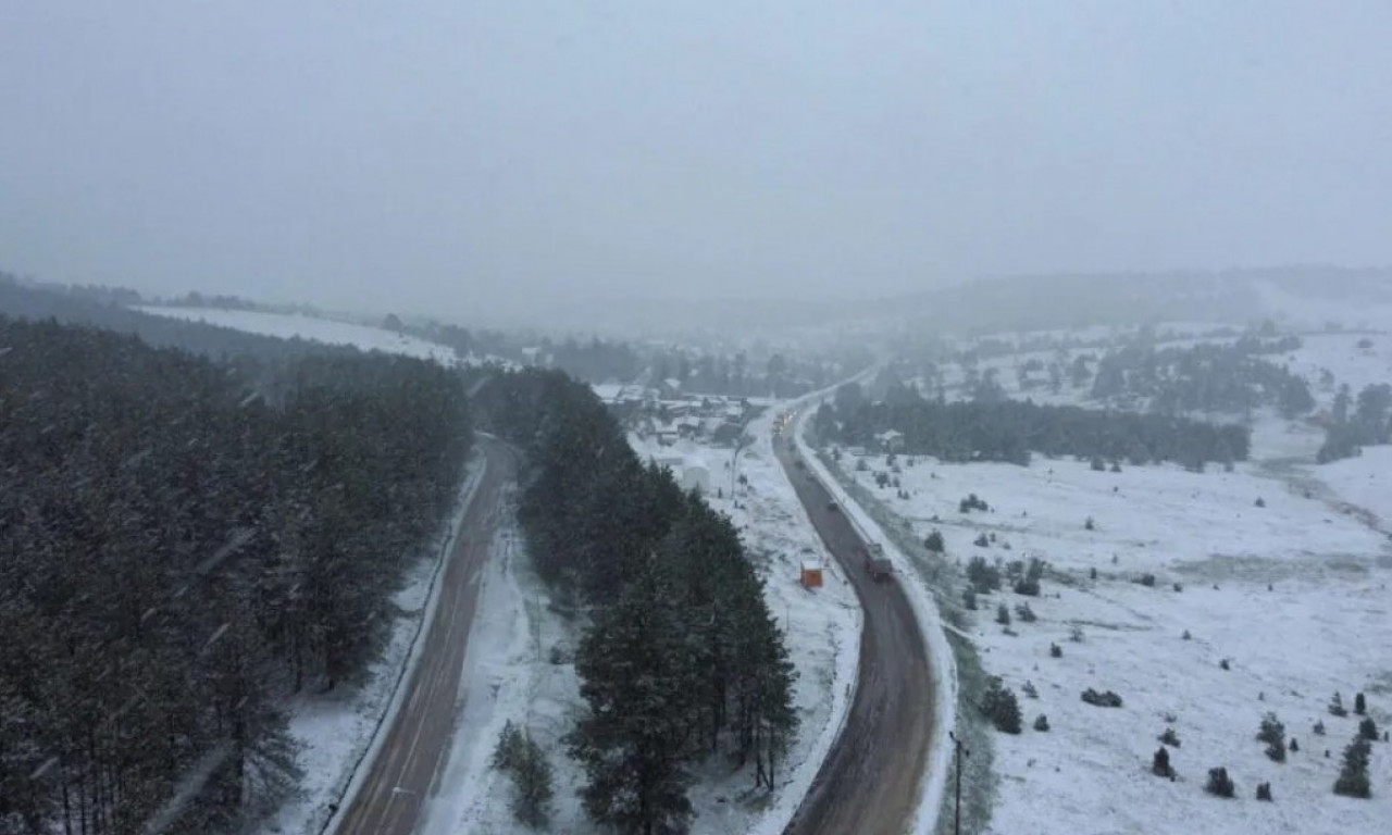 EVO GDE SE ZABELELO 1. APRILA Sneg veje na početku proleća - šire se nestvarni prizori (VIDEO)