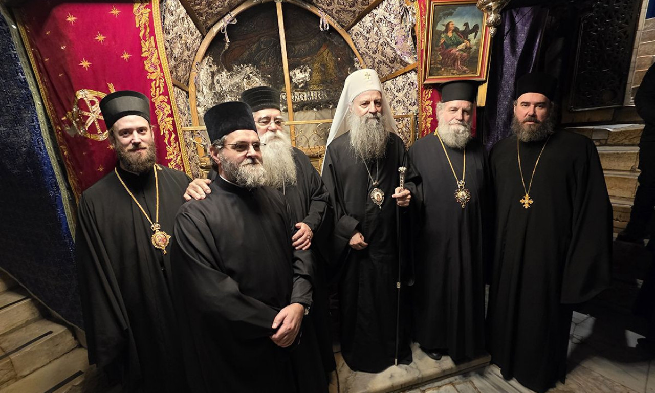 PATRIJARH PORFIRIJE U VITLEJEMU: "Na ovom mestu molimo se za mir" (FOTO)