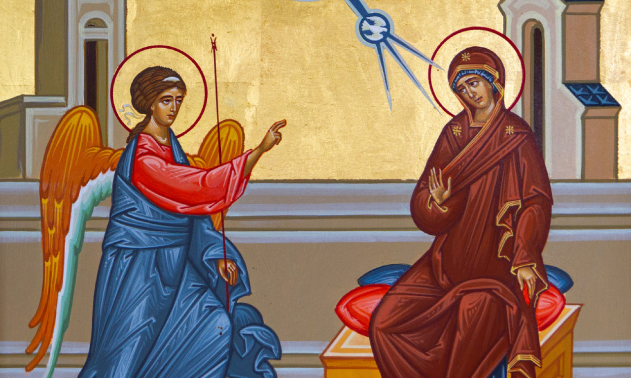 "RADUJ SE, BLAGODATNA MARIJO, GOSPOD JE S TOBOM" Praznujemo Blagovesti, dan kada je stigla najradosnija vest!