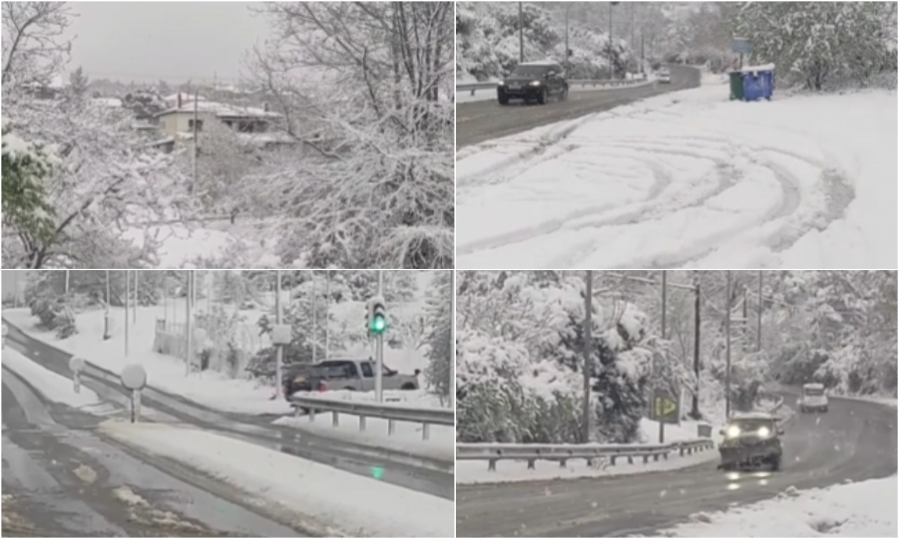 SNEG OKOVAO GRČKU! Mećava u Solunu, zabeleo se i Halkidiki! Pogledajte nestvarne prizore (VIDEO)