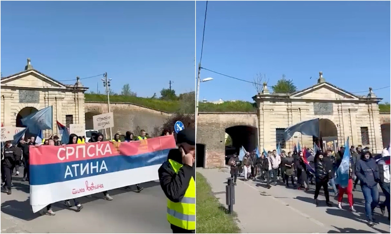 MLADI KRENULI IZ NOVOG SADA! Pešice stižu u Beograd na veliki sabor! Prepoznatljivi su na svakom koraku (VIDEO)