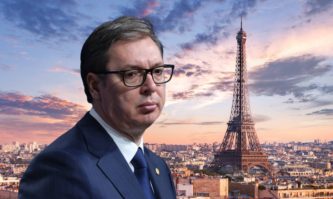 VUČIĆ STIGAO U PARIZ Očekuje ga ručak sa Makronom u Jelisejskoj palati