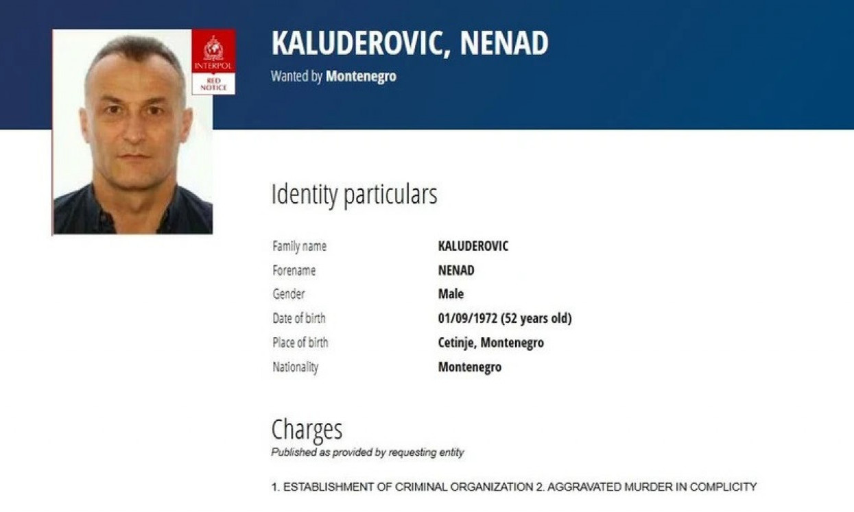 ODMAH ZOVITE POLICIJU, AKO VIDITE OVOG ČOVEKA Interpol raspisao crvenu poternicu za Nenadom Kaluđerovićem (FOTO)