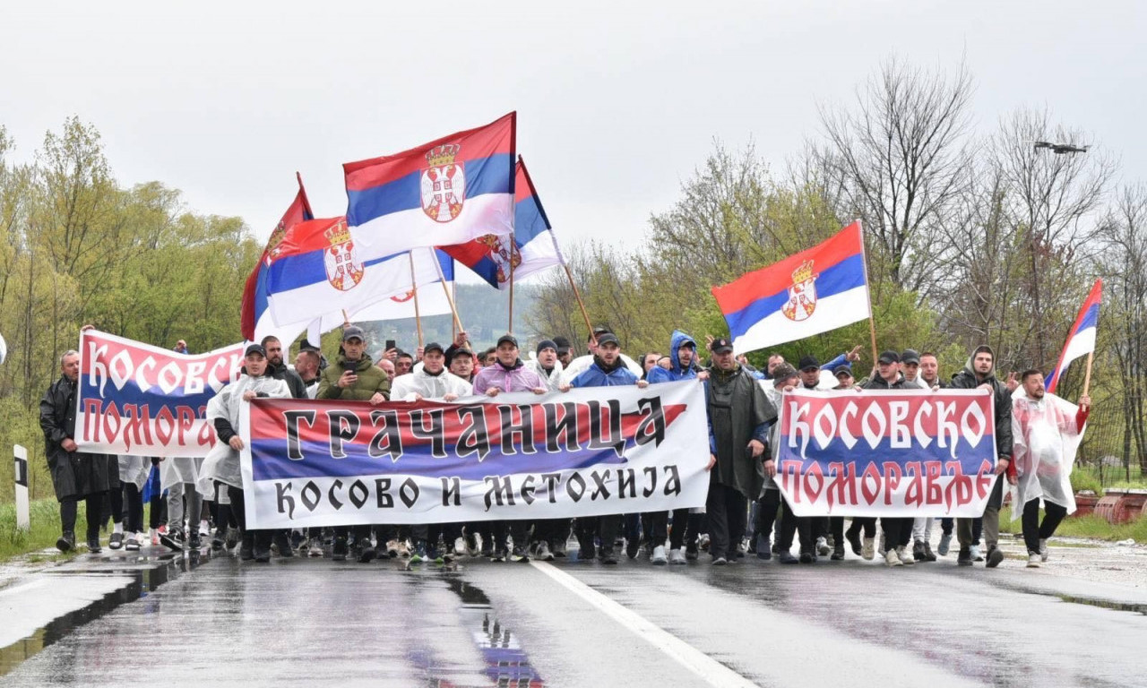 SRBI SA KIM KOJI PEŠAČE STIGLI NA TERITORIJU BEOGRADA Predsednik Opštine Lazarevac im poželeo dobrodošlicu (FOTO/VIDEO)
