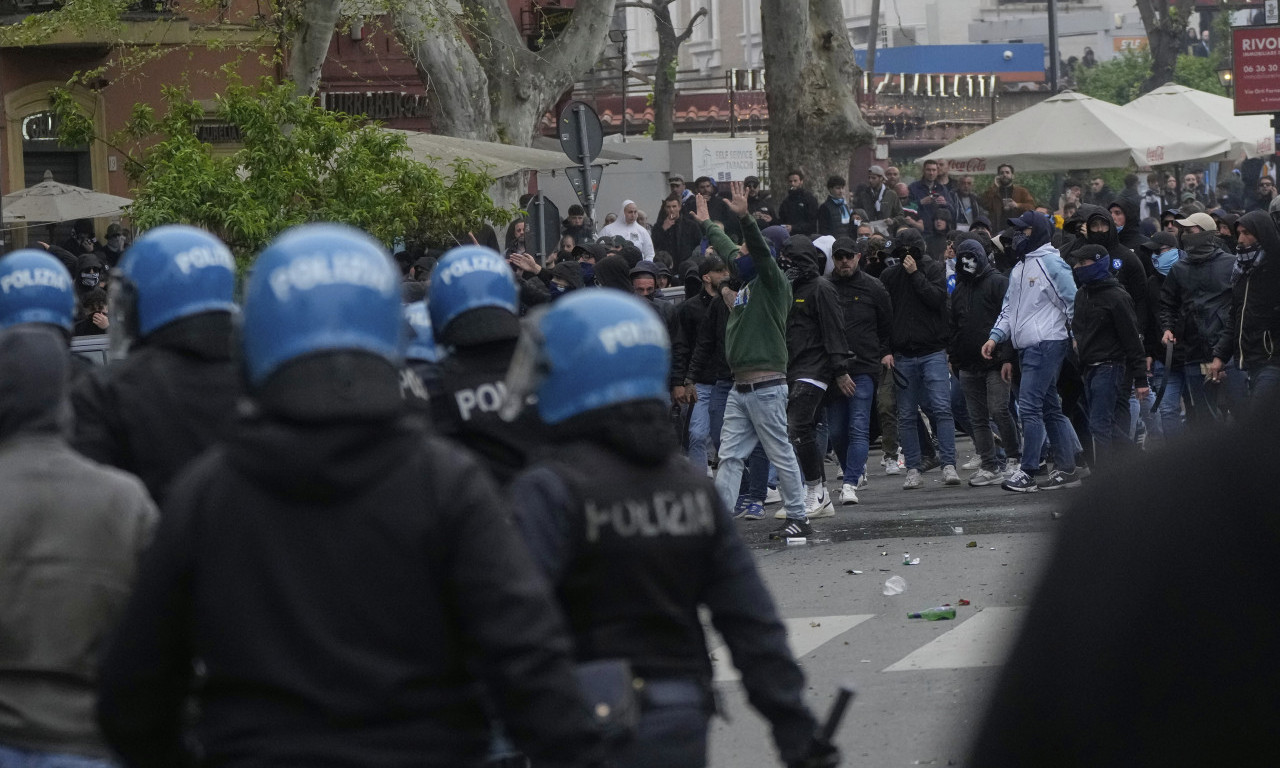 GORI RIM! Stampedo navijača Rome i Lacija urnisao grad - Ovako nešto niste videli (FOTO+VIDEO)