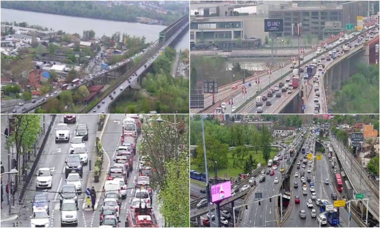 TAKOVSKU ZAOBILAZITE U ŠIROKOM LUKU Totalni kolaps u Beogradu! Ovde su zastoji (FOTO)