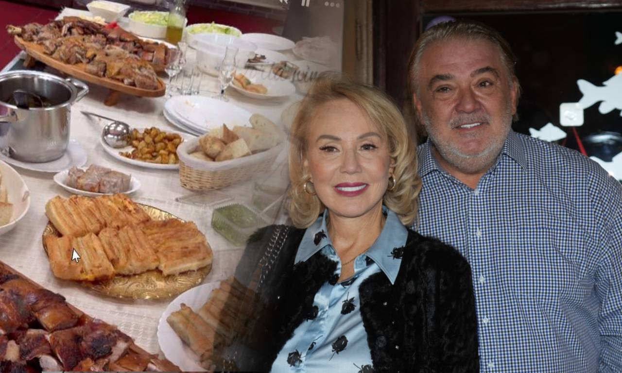 NA TRPEZI NEMA ČEGA NEMA Ovako se jelo i pilo za Vaskrs u domu Lepe Brene (FOTO)