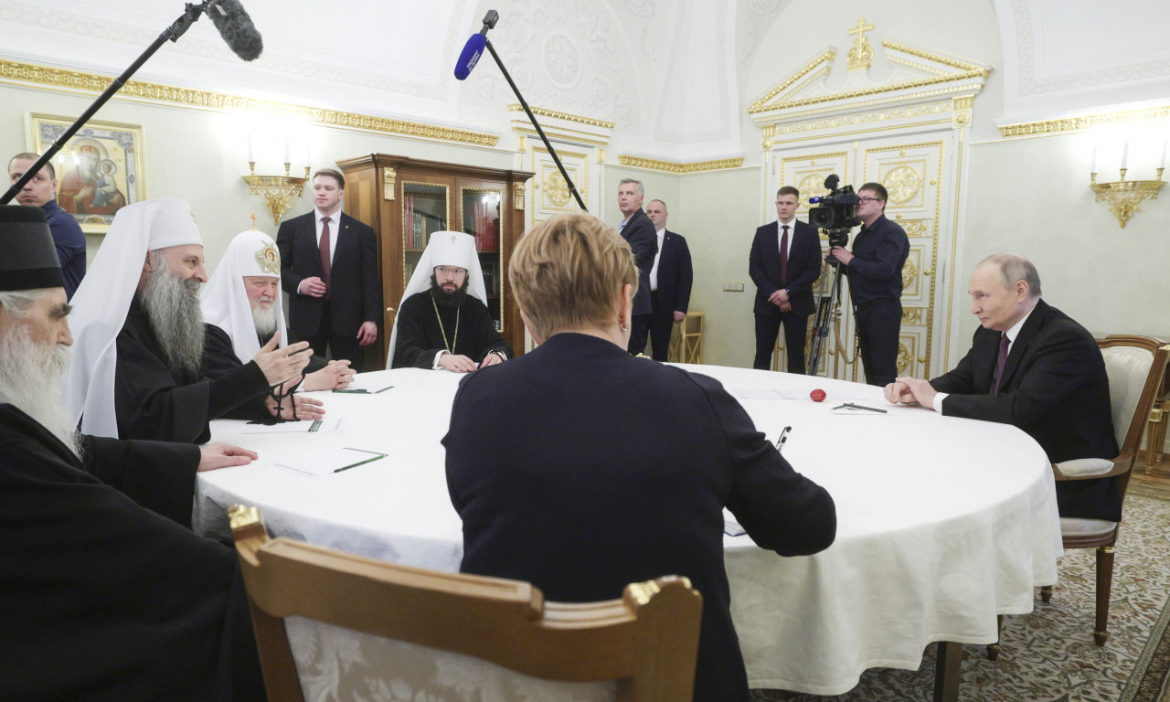 PATRIJARH PORFIRIJE SA VLADIMIROM PUTINOM: Srpski narod gleda na ruski narod kao na jedan!