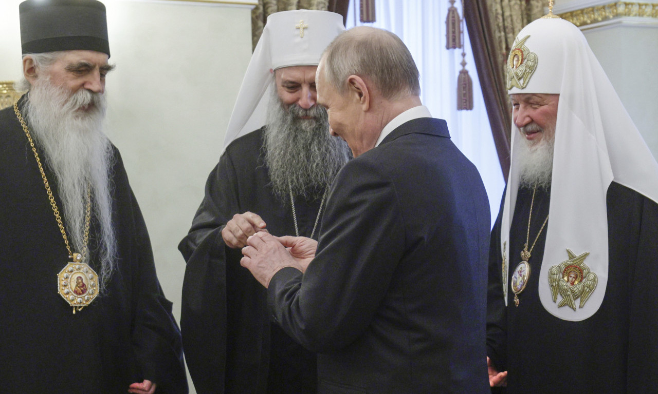 PATRIJARH PORFIRIJE ISTAKAO NA SASTANKU S PUTINOM: U Srbiji je obojena revolucija, prevazići ćemo to iskušenje (VIDEO)
