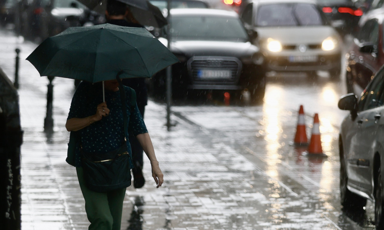 DANAS OLUJNI VETAR, GRMLJAVINA...U većem delu zemlje značajna količina padavina, evo gde će biti kiše baš