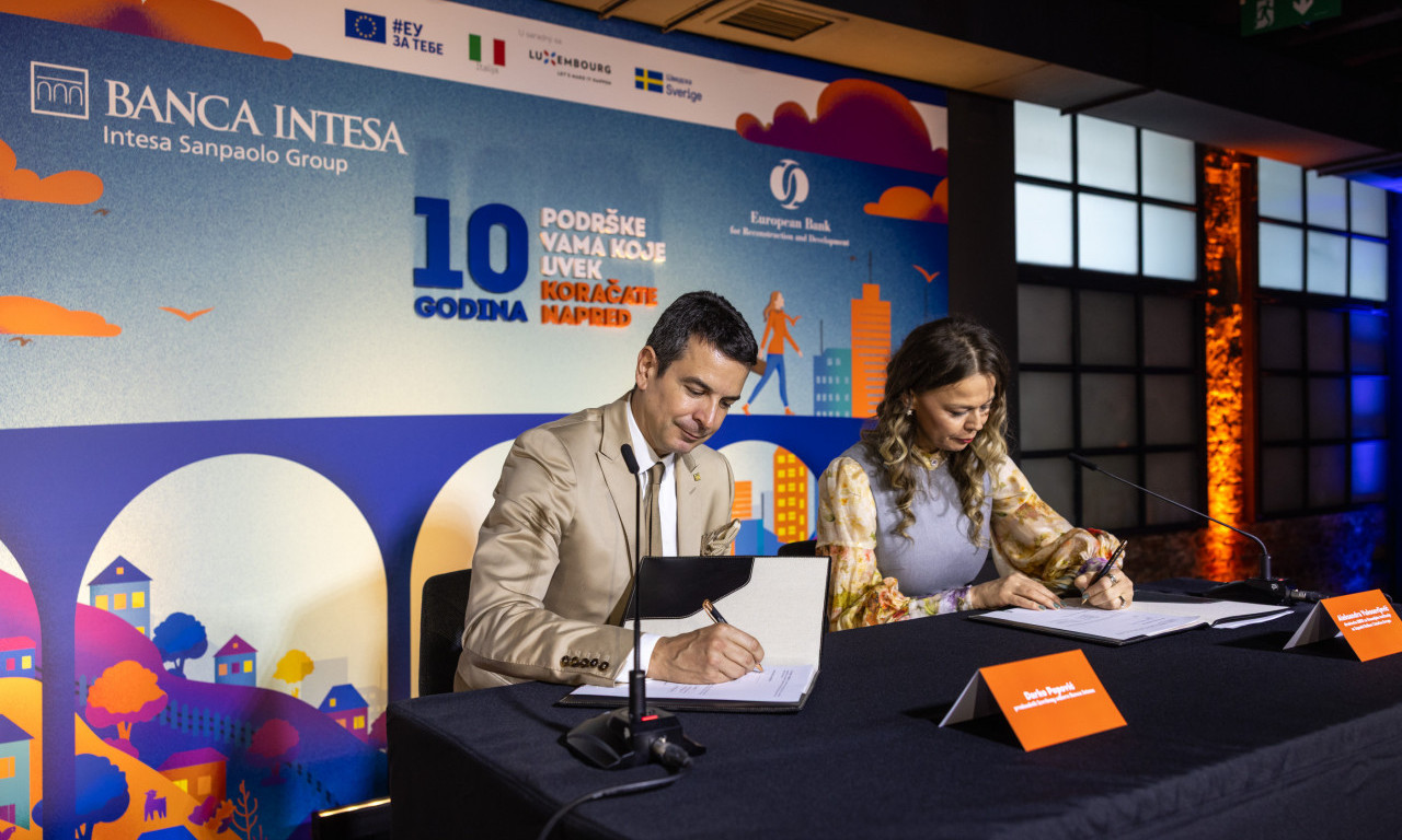 STIŽE 15 MILIONA EVRA ZA PREDUZETNICE Banka Intesa i EBRD obeležile 10 godina programa "Žene u biznisu"!