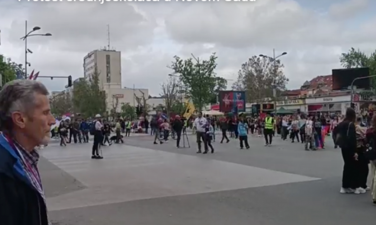 SREDNJOŠKOLCI PROTESTUJU U NOVOM SADU Pogledajte koji deo grada će biti blokiran do posle ponoći!