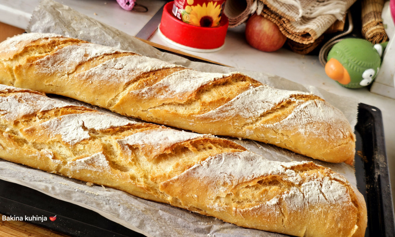 FRANCUSKI BAGET HLEB Tajna hrskavosti prave francuske pekare!