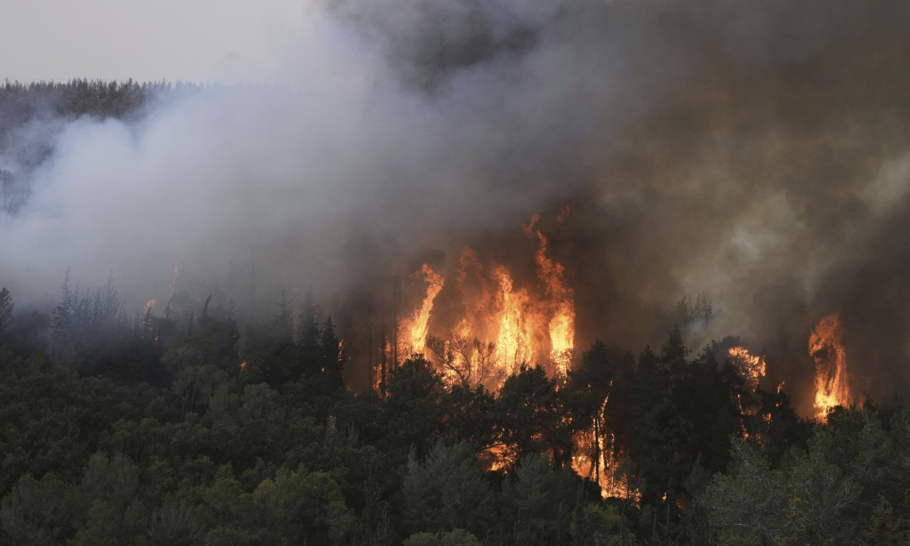 NETANJAHU PROGLASIO VANREDNU SITUACIJU Šumski požari kod Jerusalima bi mogli da stignu i do grada (FOTO)