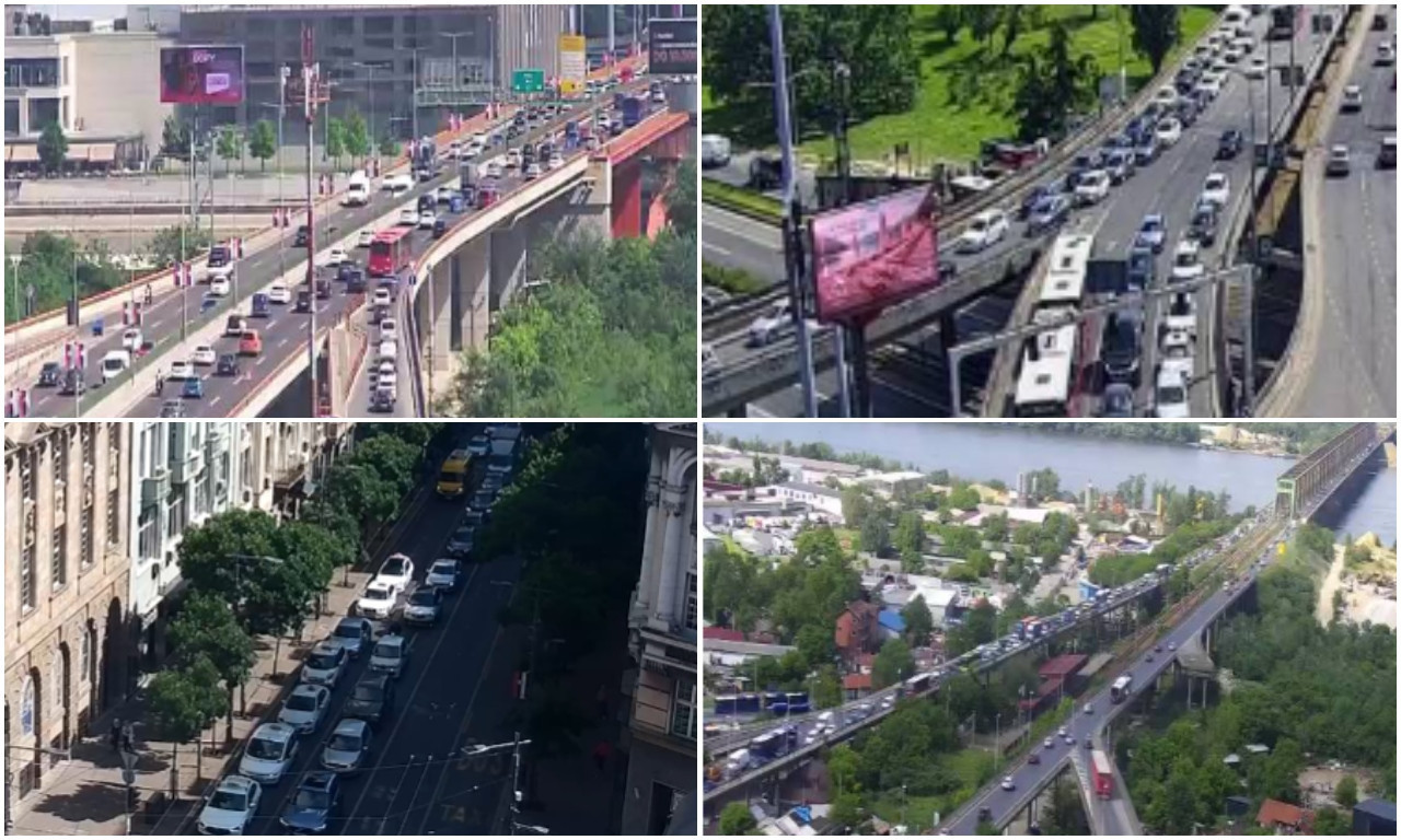 PRAZNIČNA IDILA JE GOTOVA, BEOGRAD UŠAO U CRVENO Nema gde se nije zagužvalo - u ovom delu grada najveći kolaps (FOTO)