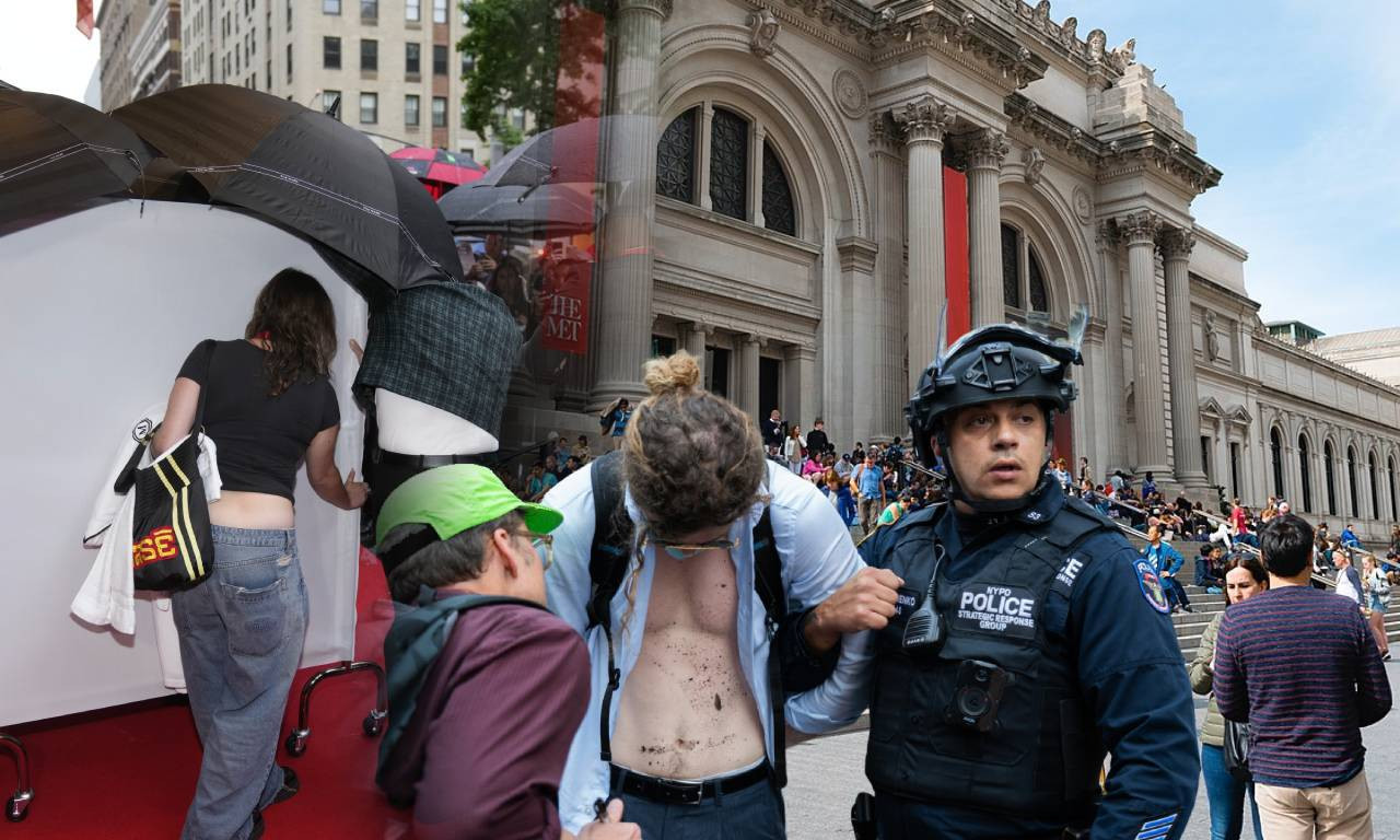 AKTIVIRANA BOMBA NA MET GALI! Izbila panika, zapaljena i američka zastava... Skandal ogromnih razmera (VIDEO)