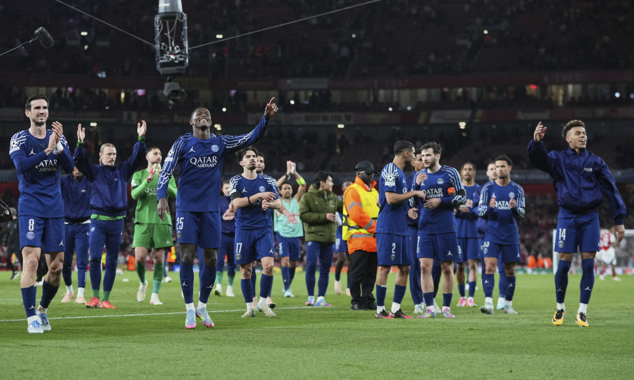 KO IDE NA MEGDAN NA INTERU? Evo gde možete da gledate uživo TV prenos polufinala Lige šampiona Pari Sen Žermen - Arsenal
