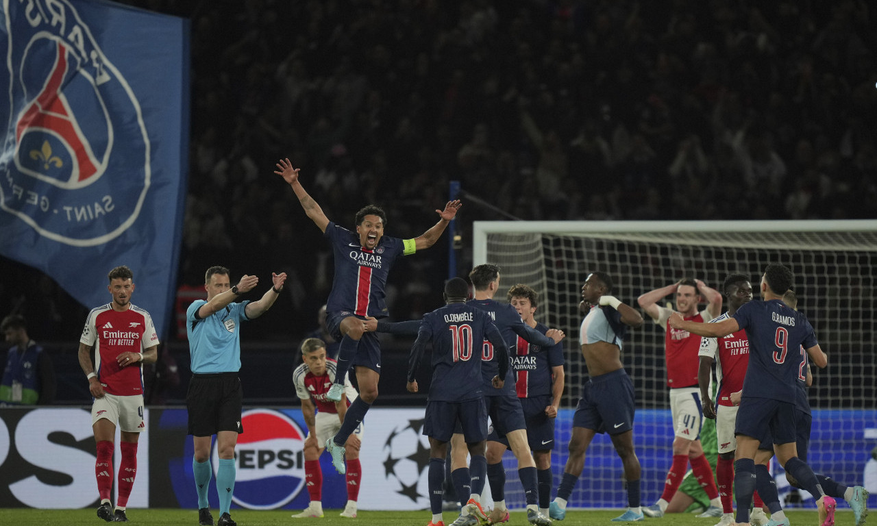 PSŽ ZGAZIO ARSENAL I IDE NA CRTU INTERU Fabijan Ruiz zvezda večeri za pamćenje