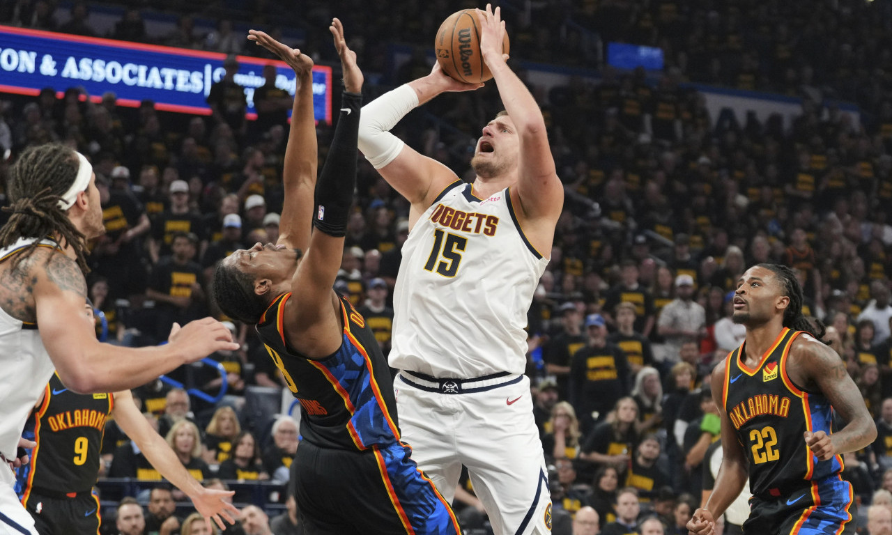 JOKIĆEVA UTAKMICA ZA ZABORAV! Debakl Denvera za istoriju, Oklahoma ih brutalno ponizila - Srbin isključen (VIDEO)