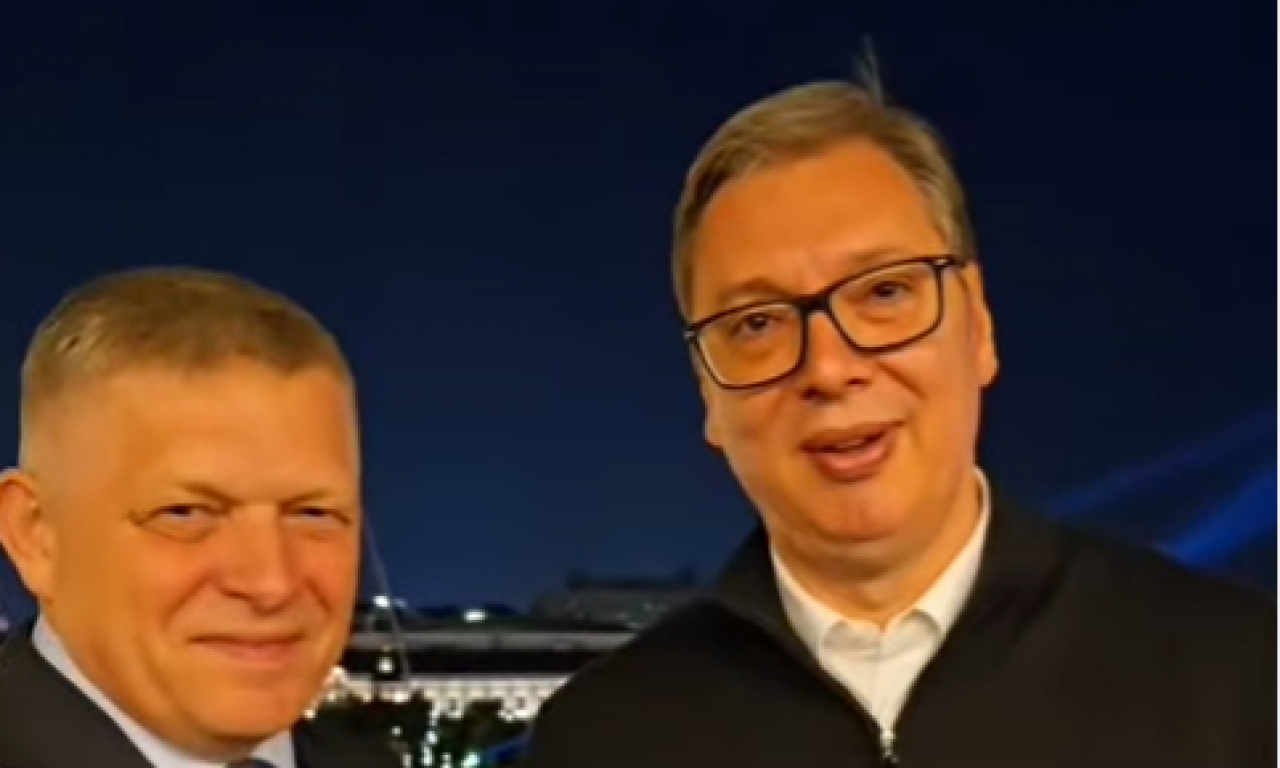VUČIĆ SE SUSREO SA FICOM U MOSKVI: Srbi i Slovaci - braća zauvek! (VIDEO)