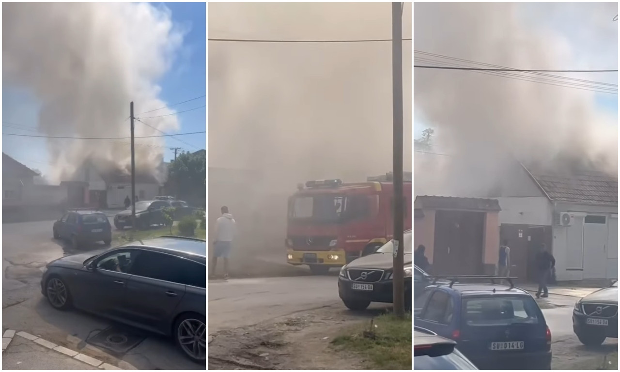 VELIKI POŽAR IZBIO JE U PLITVIČKOJ ULICI Gori kuća, vatrogasci na terenu! (FOTO)