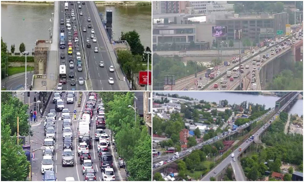 POLA GRADA STOJI! RAČUNAJTE DA KASNITE DANAS Saobraćajni je kolaps u Beogradu, a ovo su mesta za izbegavanje (FOTO)