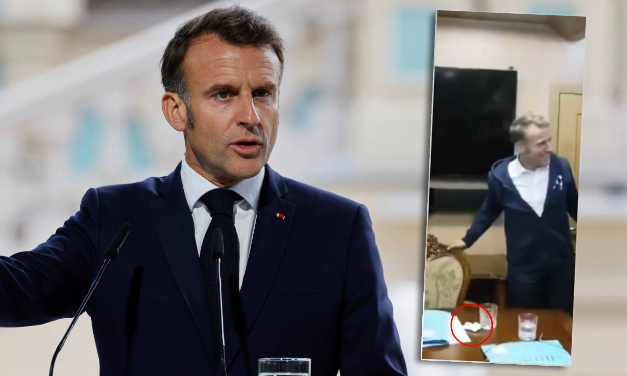 ŠTA KRIJE MAKRON U KESICI SA BELIM PRAHOM? Predsednik Francuske optužen da je koristio drogu, kako vama ovo izgleda?